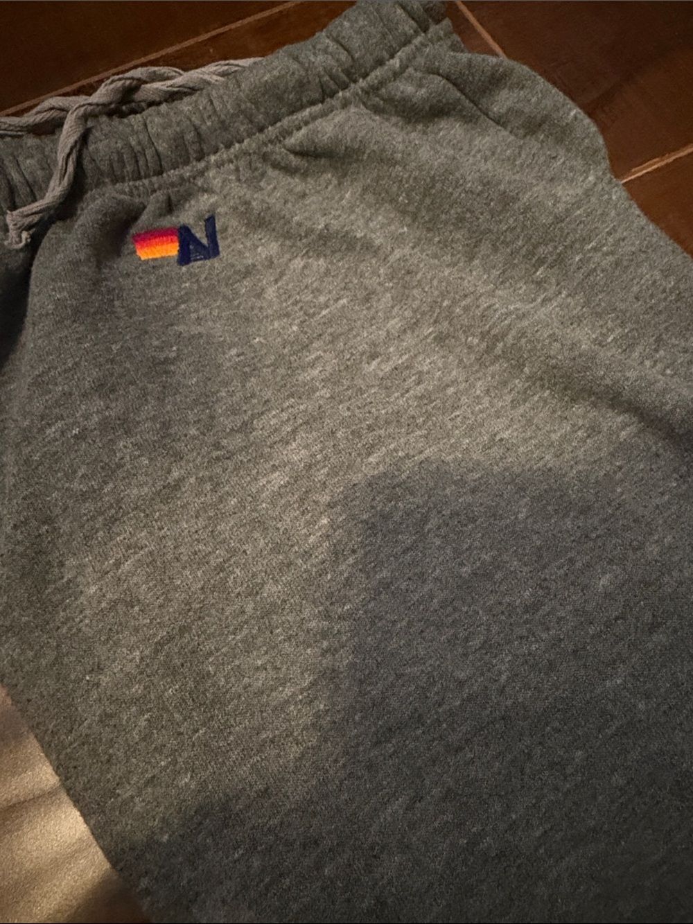 Aviator Nation Gray Track Pants with Multi-Stripe Side Panel - Picture 8 of 8